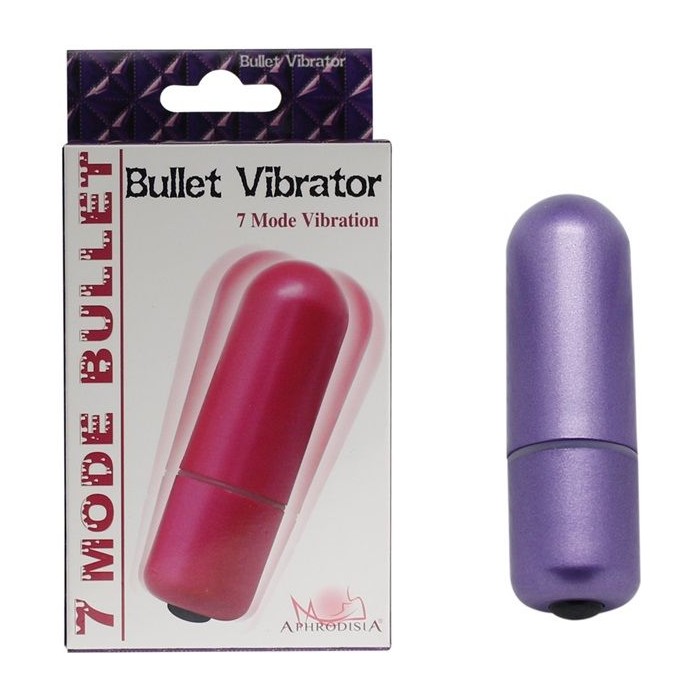 Фиолетовая вибропуля 7 Models Bullet - 5,7 см. Фотография 3.