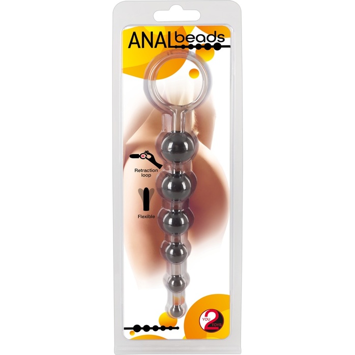 Дымчатая анальная цепочка Anal Beads - 20,5 см - You2Toys. Фотография 6.