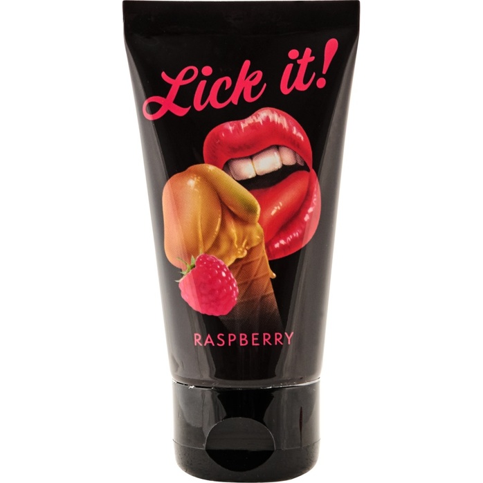 Съедобная смазка Lick It с ароматом малины - 50 мл - Lick it