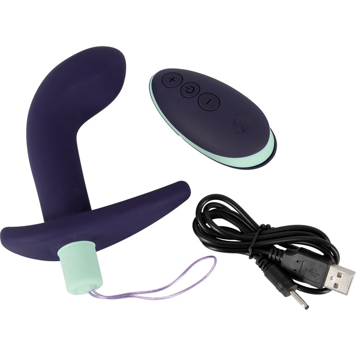 Темно-фиолетовый вибростимулятор простаты с пультом ДУ Remote Controlled Prostate Plug - You2Toys. Фотография 5.