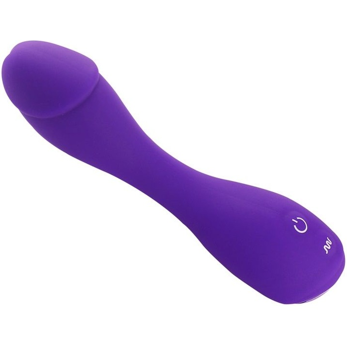 Фиолетовый вибратор Devil Dick - 16 см. Фотография 2.