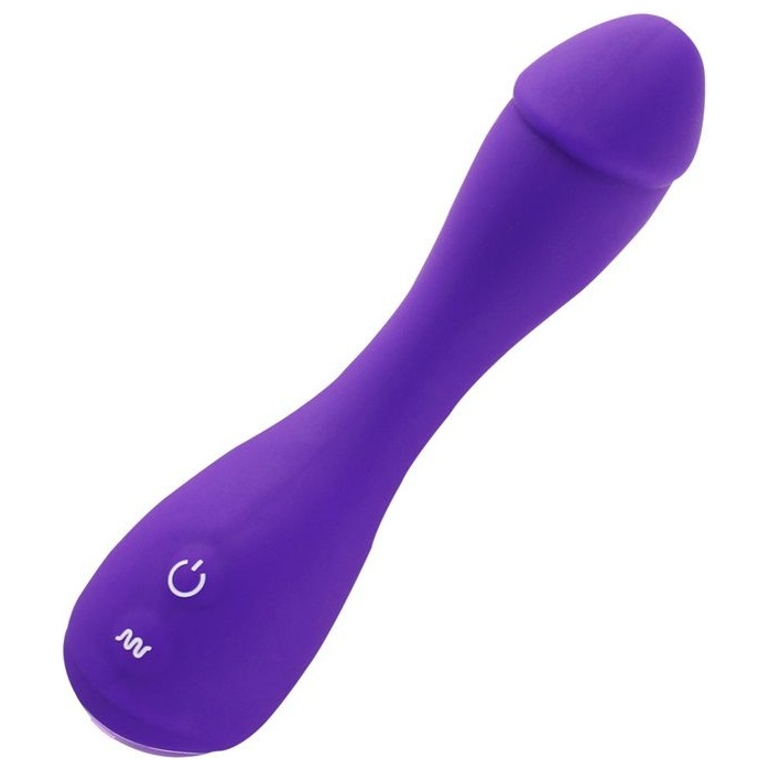 Фиолетовый вибратор Devil Dick - 16 см. Фотография 3.