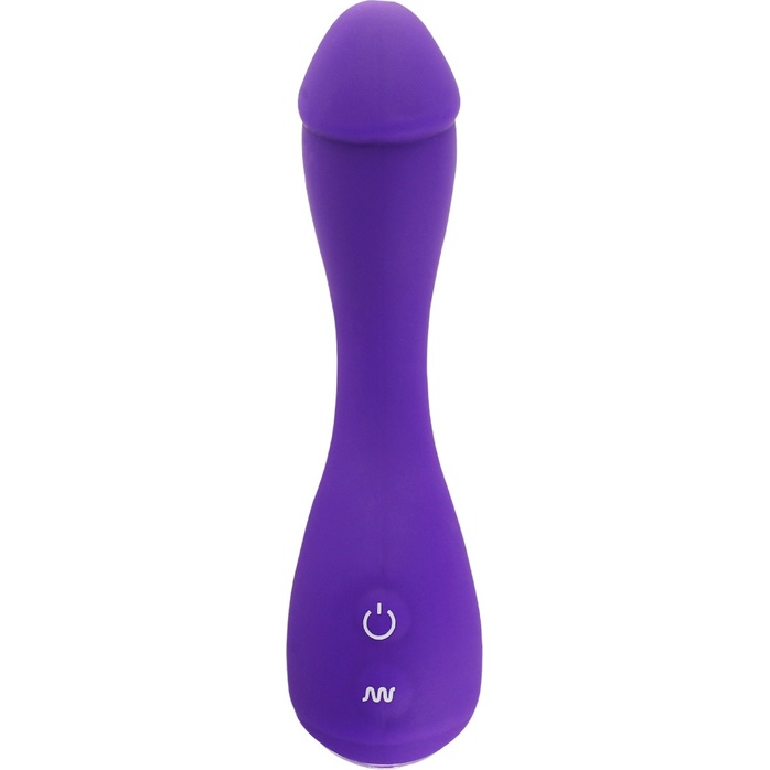 Фиолетовый вибратор Devil Dick - 16 см