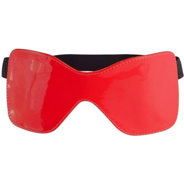 Красная лаковая маска на резиночке - Gloss