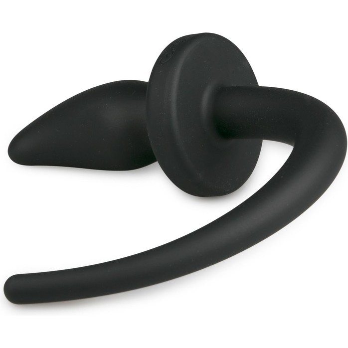 Черная анальная пробка Dog Tail Plug с хвостом - Fetish Collection. Фотография 2.