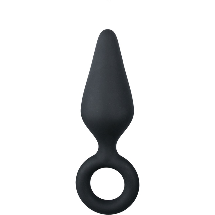 Черная малая анальная пробка Pointy Plug - 8,5 см - Anal Collection