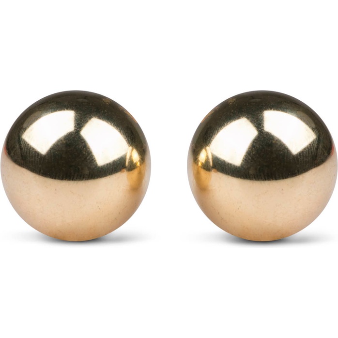 Золотистые вагинальные шарики без сцепки Ben Wa Balls - Geisha Collection