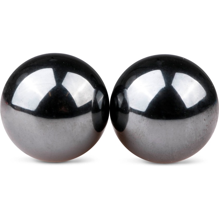Темно-серые вагинальные шарики без сцепки Ben Wa Balls - Geisha Collection