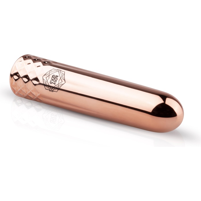 Розовый перезаряжаемый мини-вибратор Mini Vibrator - 9,5 см - Rosy Gold. Фотография 3.