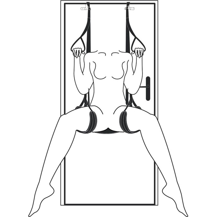 Секс-качели с фиксацией на двери Easytoys Leg Bum Support Over The Door Swing - Fetish Collection. Фотография 3.