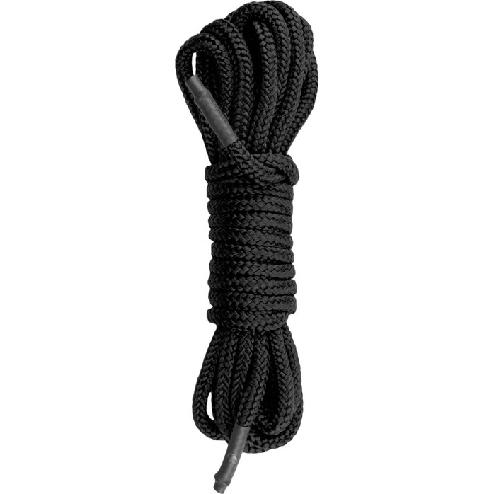 Черная веревка для бондажа Easytoys Bondage Rope - 10 м - Fetish Collection