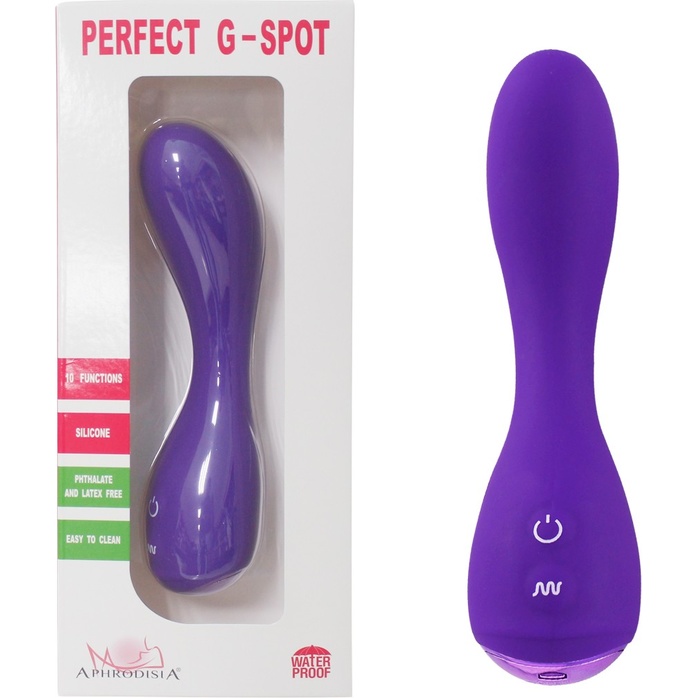 Фиолетовый вибратор Perfect G-Spot - 16,2 см. Фотография 3.