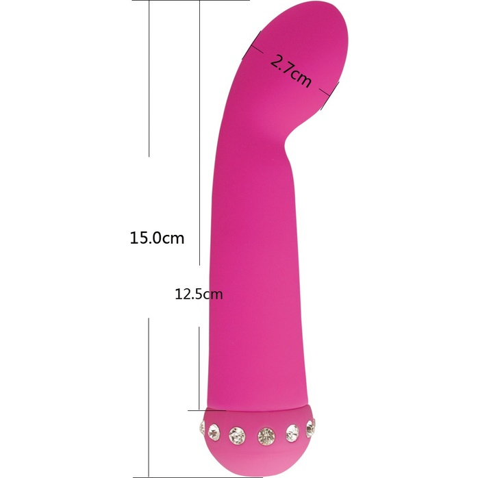 Розовый вибратор BLISS G VIBE - 14,2 см. Фотография 2.