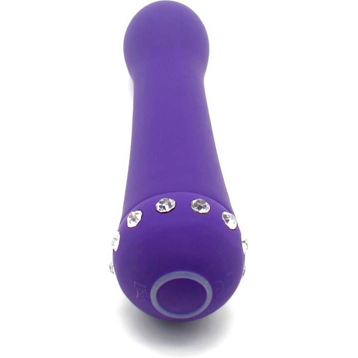 Фиолетовый вибратор BLISS CARESSING VIBE - 14,2 см. Фотография 3.