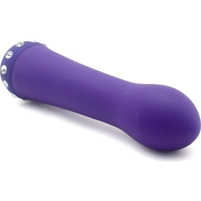 Фиолетовый вибратор BLISS CARESSING VIBE - 14,2 см. Фотография 5.