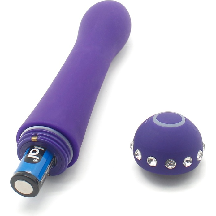 Фиолетовый вибратор BLISS CARESSING VIBE - 14,2 см. Фотография 6.