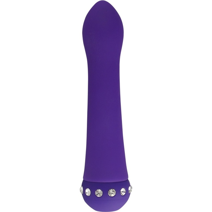 Фиолетовый вибратор BLISS CARESSING VIBE - 14,2 см