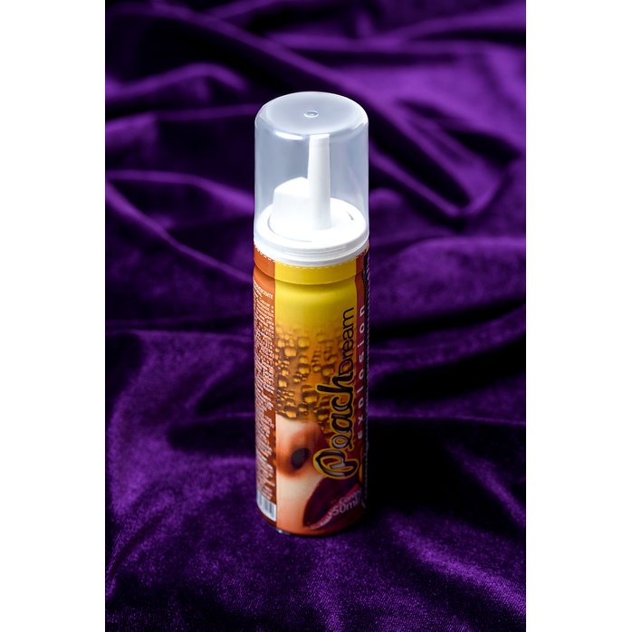 Шипучая пена для массажа ANGHEL EXPLOSION PHEROS Peach с ароматом персика - 50 мл. Фотография 4.