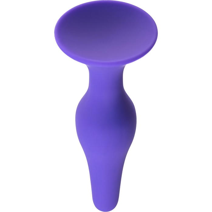 Фиолетовая анальная пробка - 12,5 см. Фотография 5.