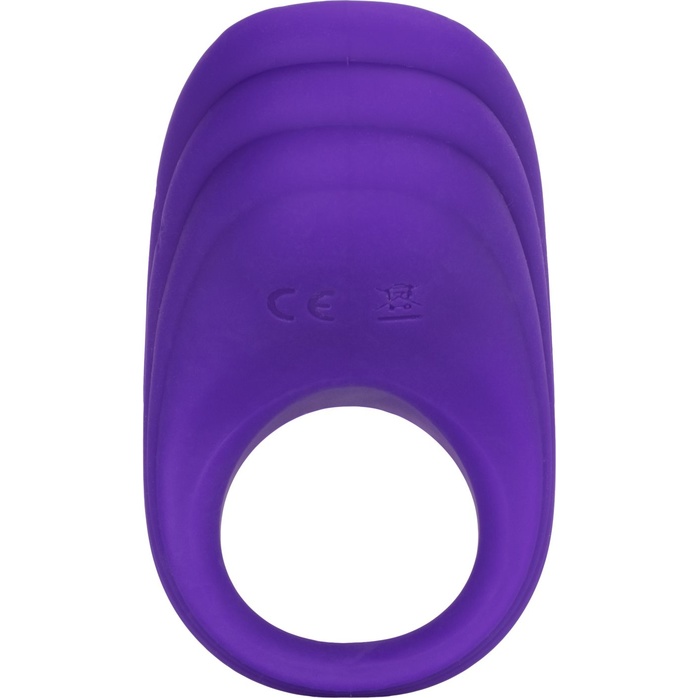 Фиолетовое эрекционное виброкольцо Silicone Rechargeable Passion Enhancer - Couples Enhancers. Фотография 4.