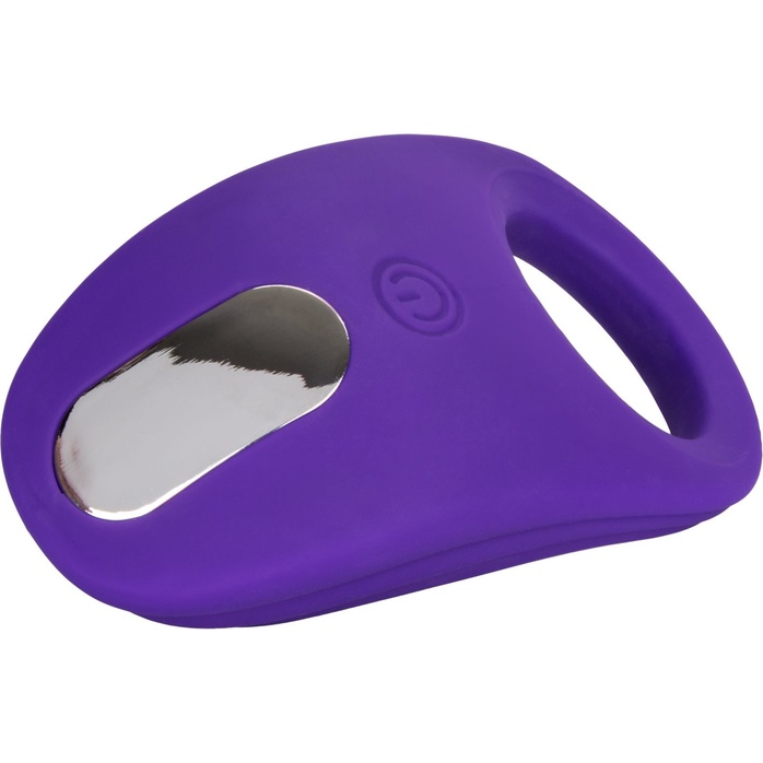 Фиолетовое эрекционное виброкольцо Silicone Rechargeable Passion Enhancer - Couples Enhancers. Фотография 5.