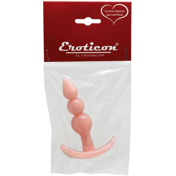 Телесная анальная пробка для ношения - 9 см. Фотография 5.