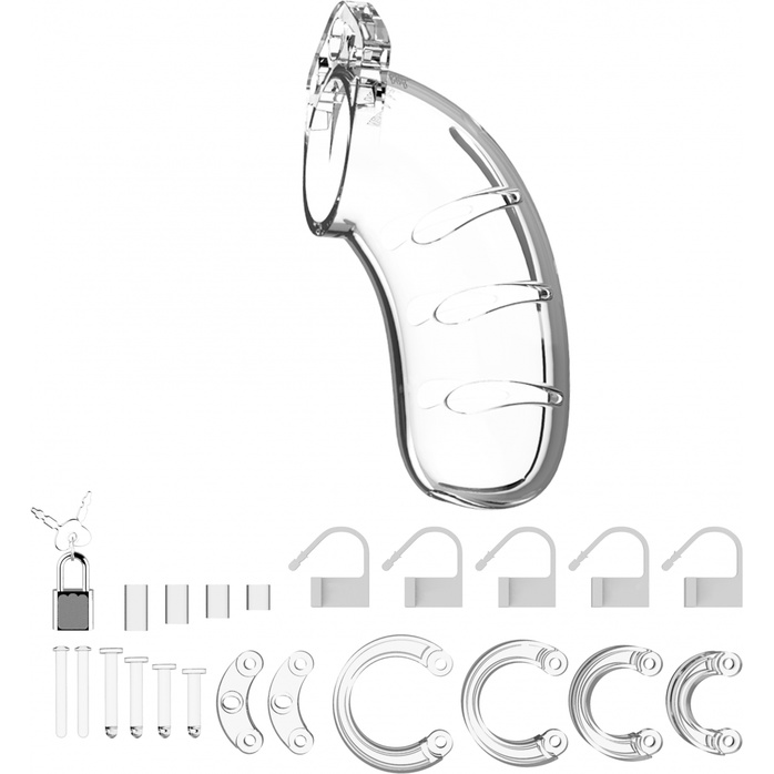 Прозрачный мужской пояс верности Cock Cage Model 03 Chastity - ManCage. Фотография 2.