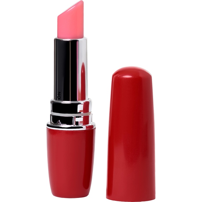 Красный мини-вибратор в форме губной помады Lipstick Vibe. Фотография 2.
