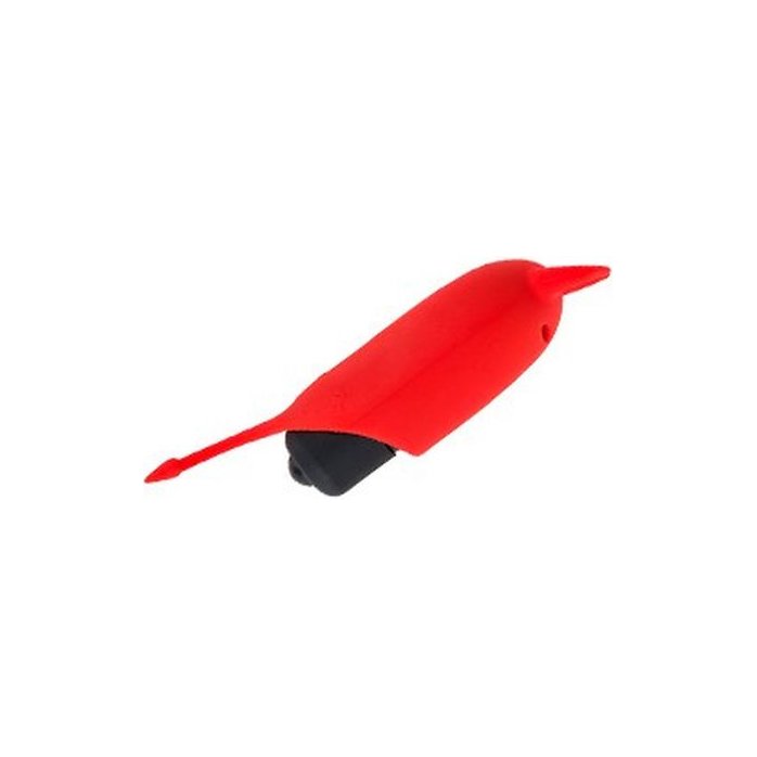 Красный вибростимулятор Devol Mini Vibrator - 8,5 см. Фотография 7.
