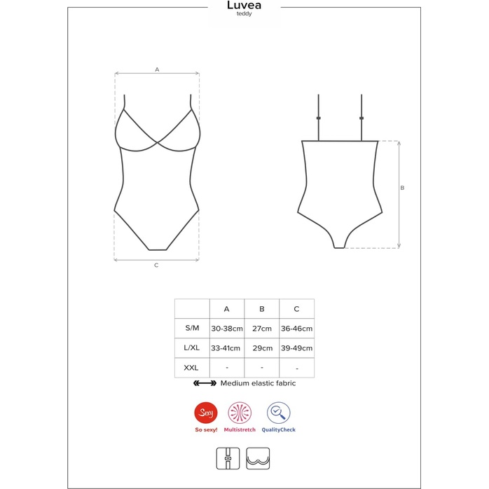 Кружевное боди Luvae - Sexy. Фотография 5.