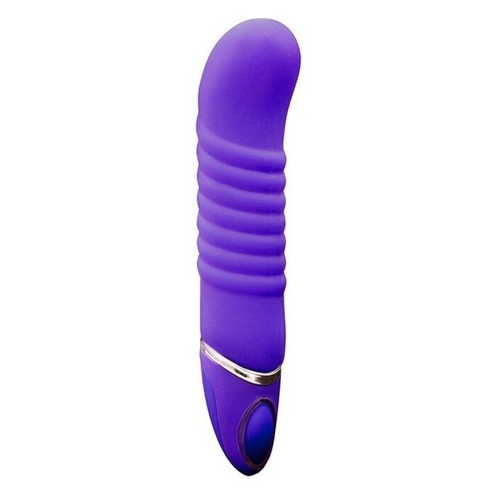 Фиолетовый перезаряжаемый вибратор PROVIBE - 14 см