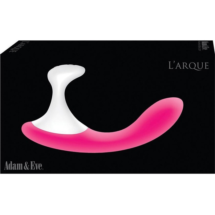 Розовый вибростимулятор простаты LArque Prostate Massager - 17,8 см. Фотография 3.