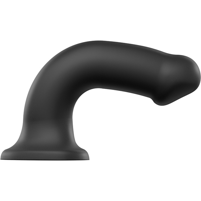 Черный фаллос на присоске Silicone Bendable Dildo XL - 20 см. Фотография 5.