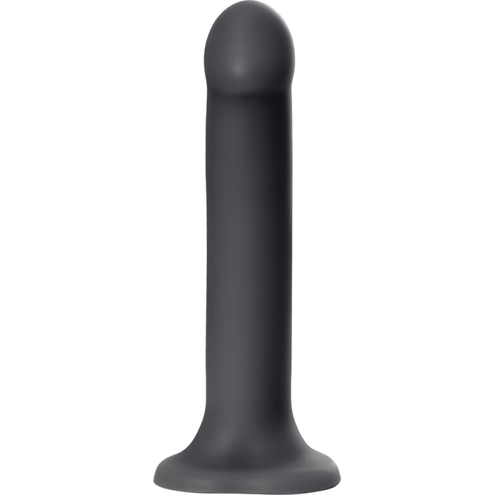 Черный фаллос на присоске Silicone Bendable Dildo XL - 20 см