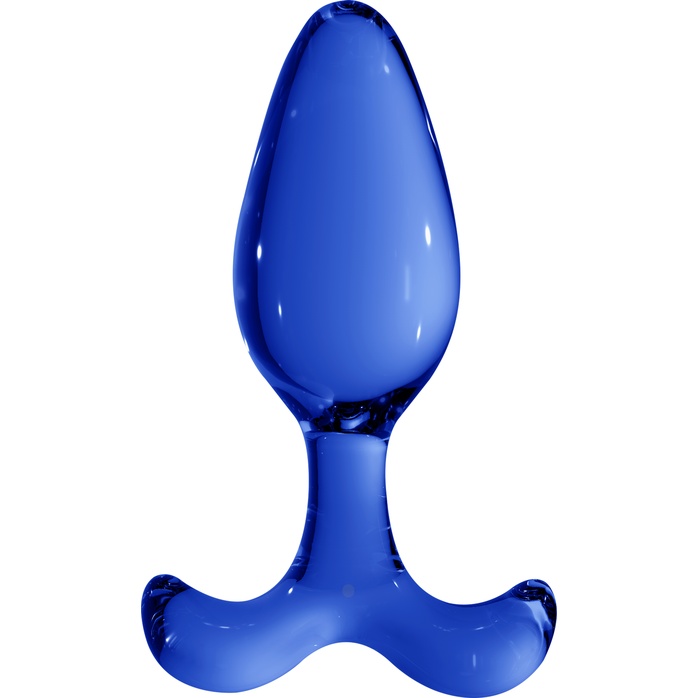 Синяя анальная пробка Expert - 11,5 см - Chrystalino