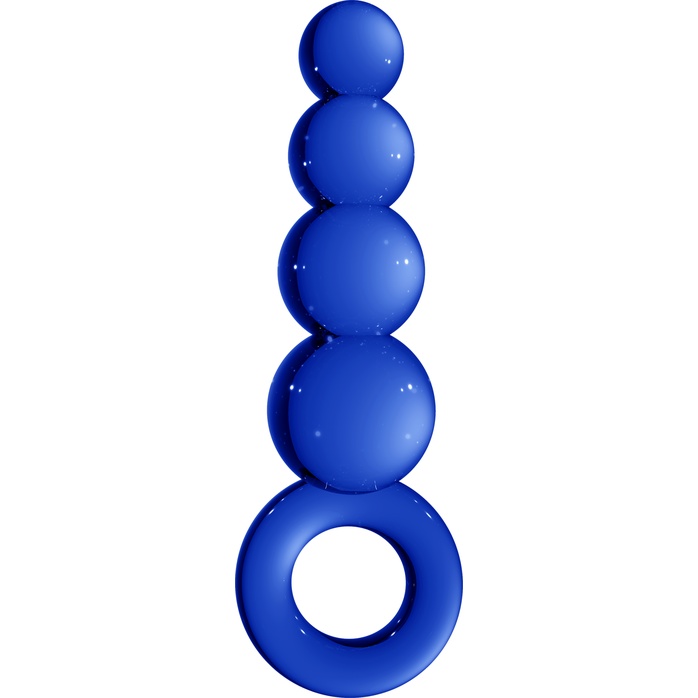 Синяя анальная пробка Chrystalino Tickler - 12 см - Chrystalino