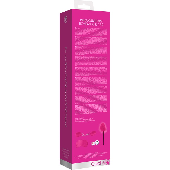 Розовый игровой набор Introductory Bondage Kit №2 - Ouch!. Фотография 4.
