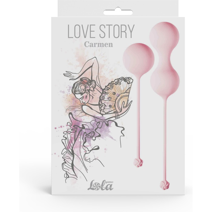 Набор розовых вагинальных шариков Love Story Carmen - Love Story. Фотография 4.