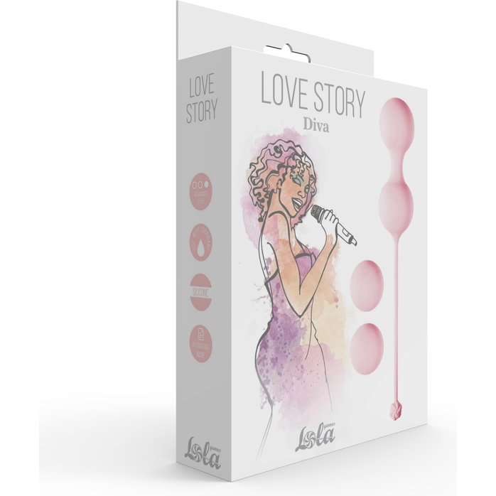 Набор розовых вагинальных шариков Love Story Diva - Love Story. Фотография 5.
