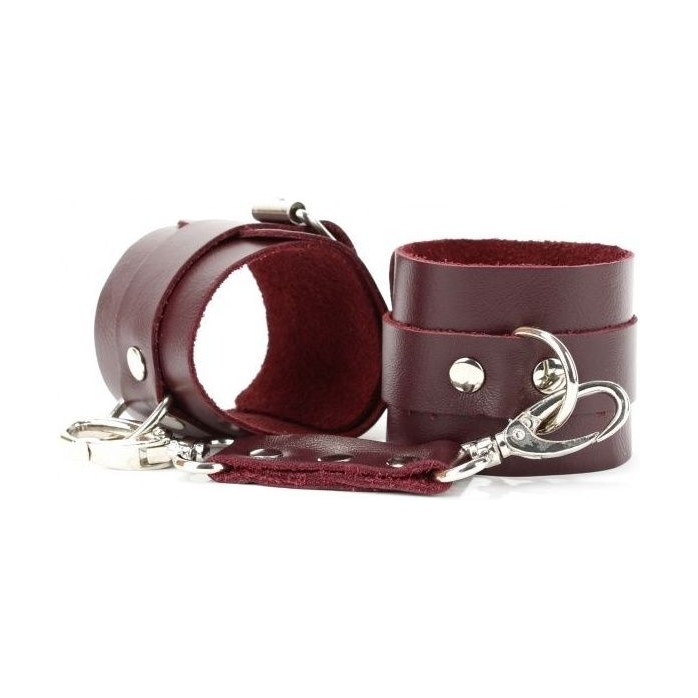 Бордовые наручники Maroon Handcuffs - Lady s Arsenal