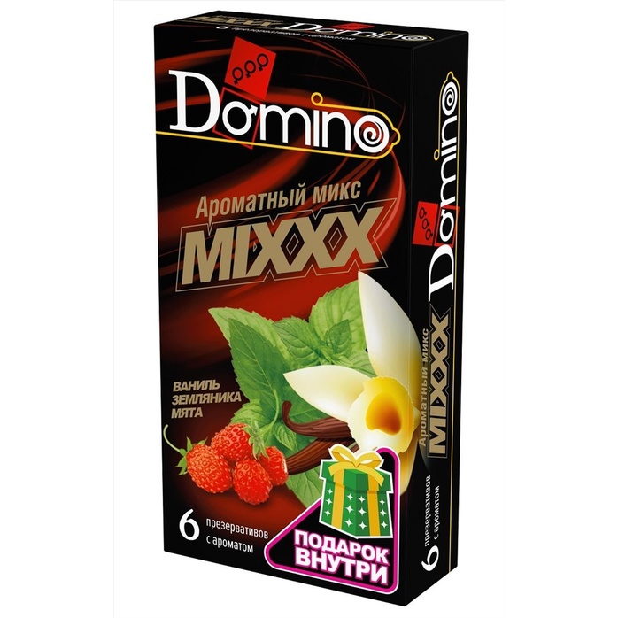 Ароматизированные презервативы DOMINO Ароматный микс - 6 шт - Domino Premium