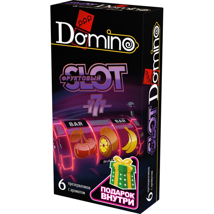 Ароматизированные презервативы DOMINO Фруктовый слот - 6 шт - Domino Premium