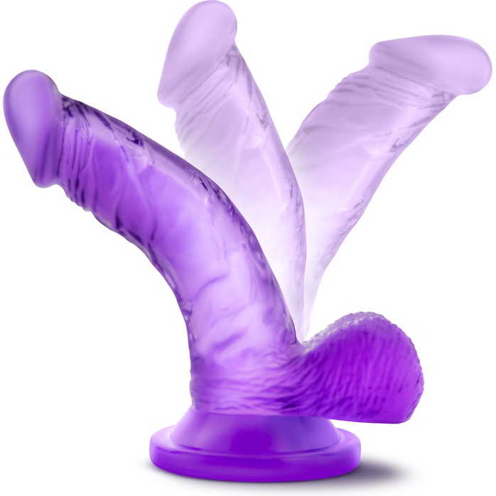 Фиолетовый фаллоимитатор на присоске NATURALLY YOURS 4INCH MINI - 12 см - Naturally Yours. Фотография 2.