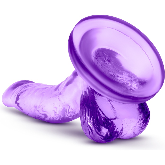 Фиолетовый фаллоимитатор на присоске NATURALLY YOURS 4INCH MINI - 12 см - Naturally Yours. Фотография 4.