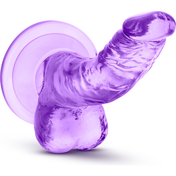 Фиолетовый фаллоимитатор на присоске NATURALLY YOURS 4INCH MINI - 12 см - Naturally Yours. Фотография 5.