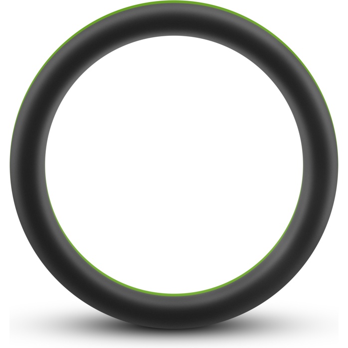 Черно-зеленое эрекционное кольцо Silicone Go Pro Cock Ring - Performance. Фотография 2.
