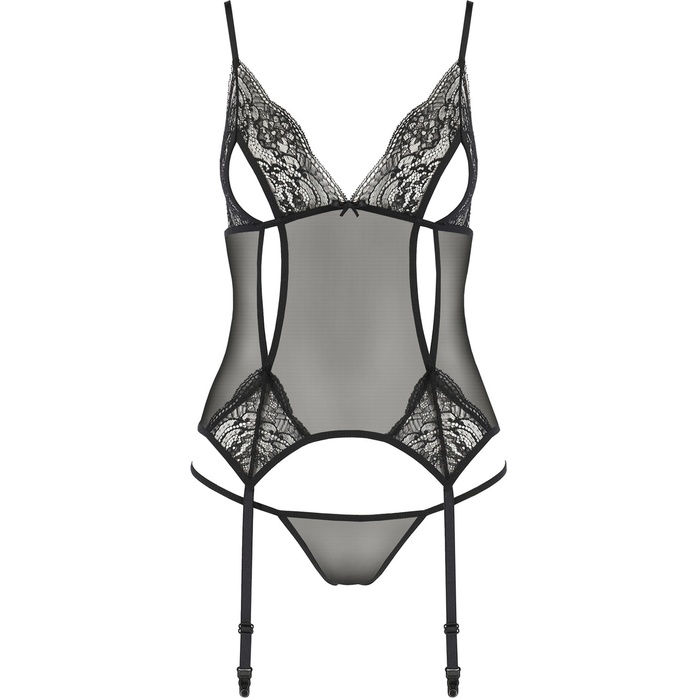 Пикантный корсаж Vendi с трусиками-стрингами. Фотография 3.
