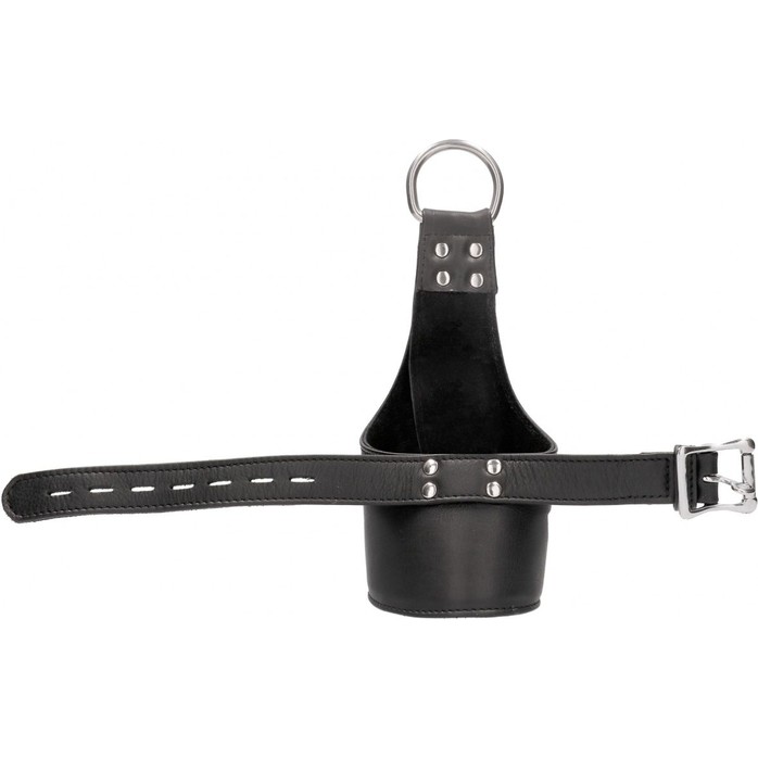 Черные наручники для подвешивания Suspension Wrist Bondage Handcuffs - Ouch!. Фотография 3.