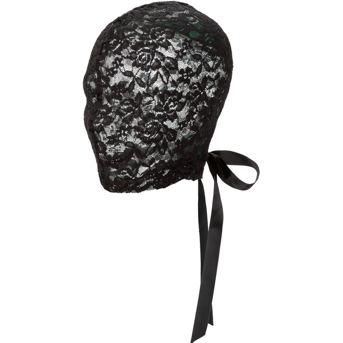 Кружевная маска-шлем на шнуровке сзади Corset Lace Hood - Scandal. Фотография 2.
