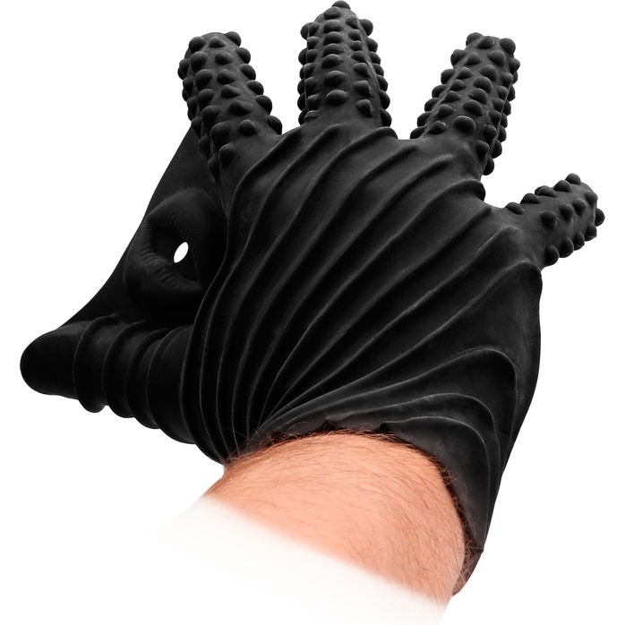 Черная стимулирующая перчатка-мастурбатор Masturbation Glove - Fist It